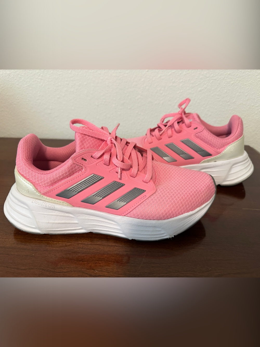 Adidas Pink CloudFoam Athletic Shoes
